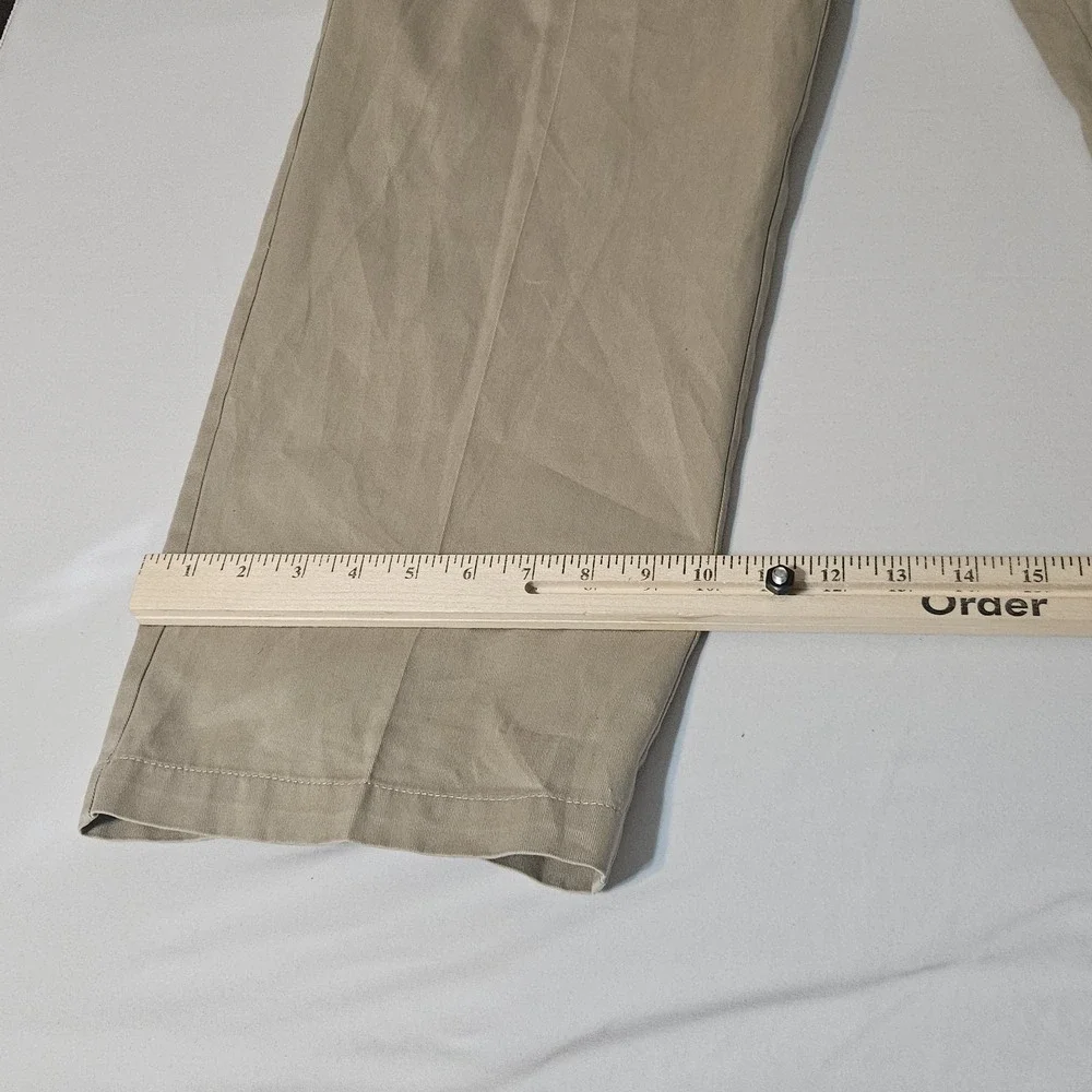 David Taylor‎ Collection Men's 36 x 31 Beige Chino Pants Pleated Stretch Waist